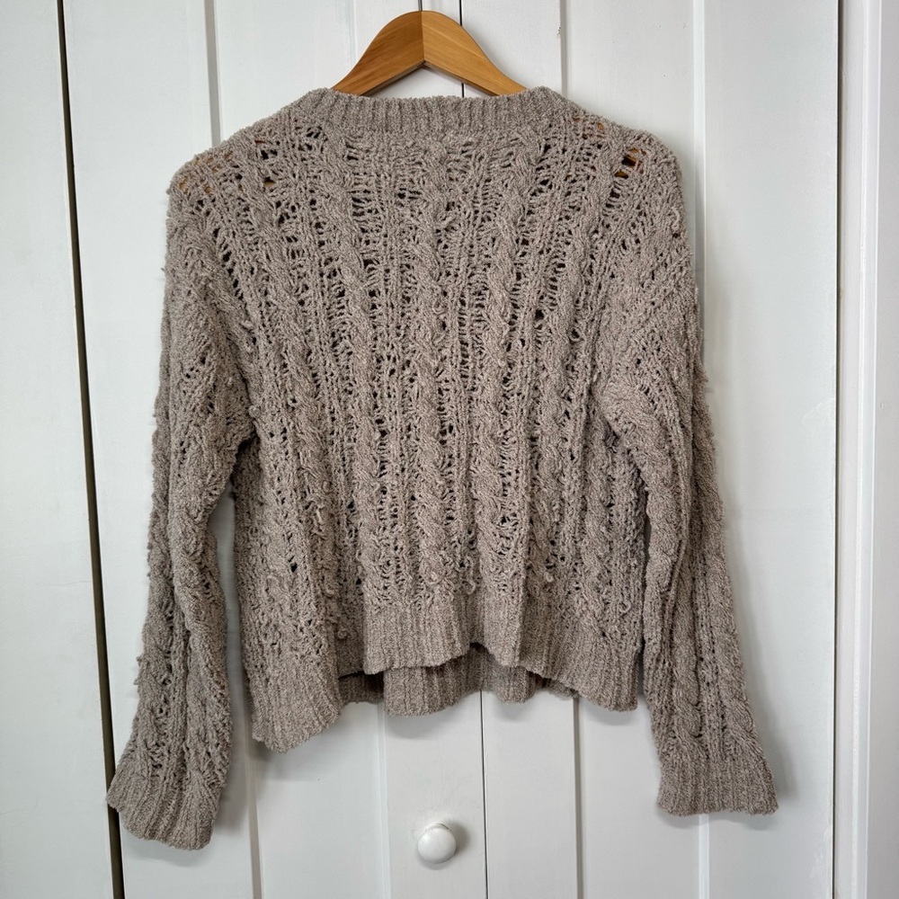 American Eagle Chunky Cable Knit Sweater, S - Picture 2 of 5